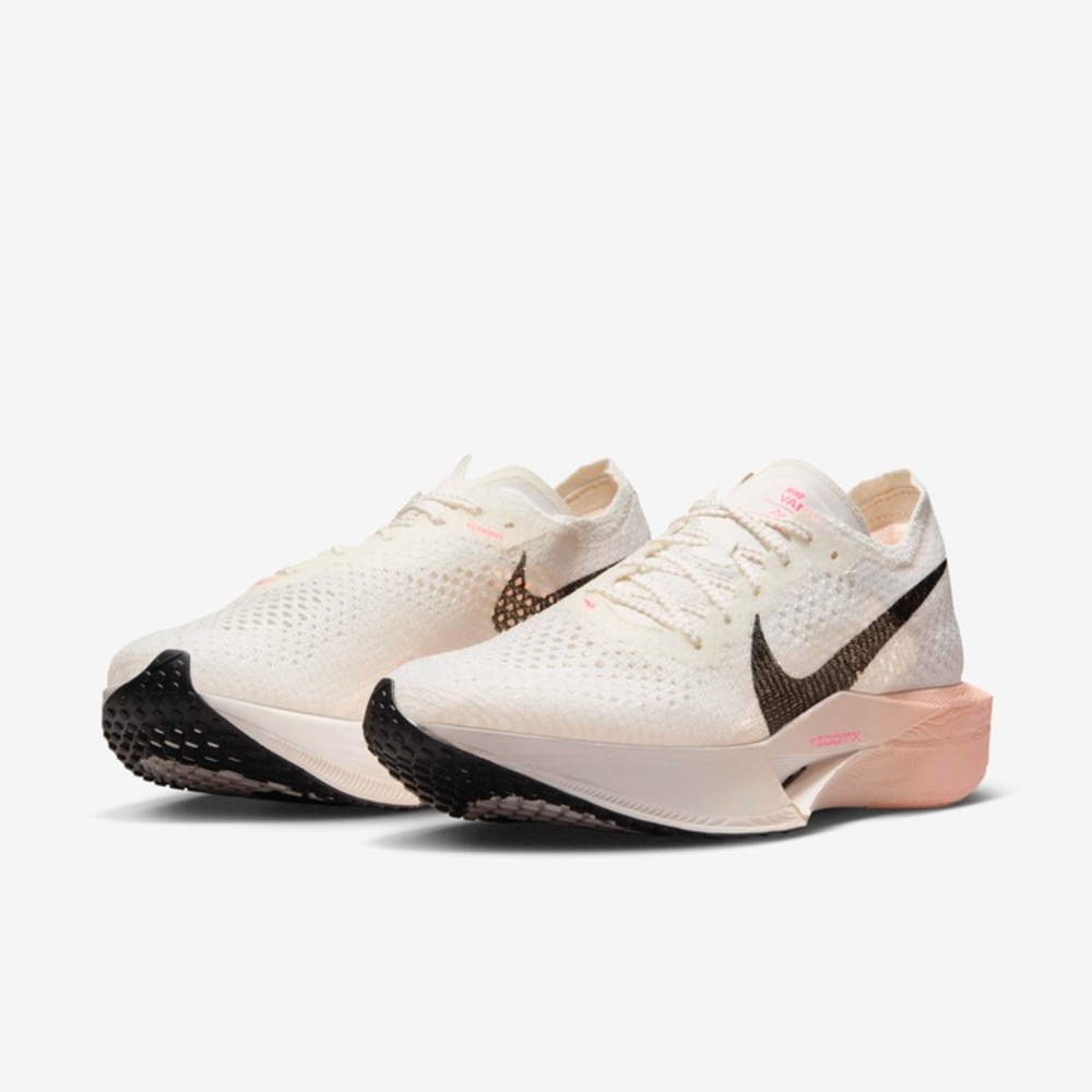 LIKE NEW Nike Vaporfly 3 Size 10 (Sail / Crimson Tint / Guava Ice Colorway)
